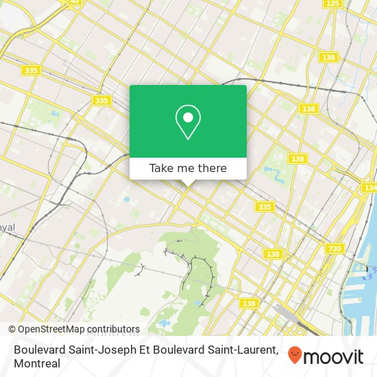 Boulevard Saint-Joseph Et Boulevard Saint-Laurent map