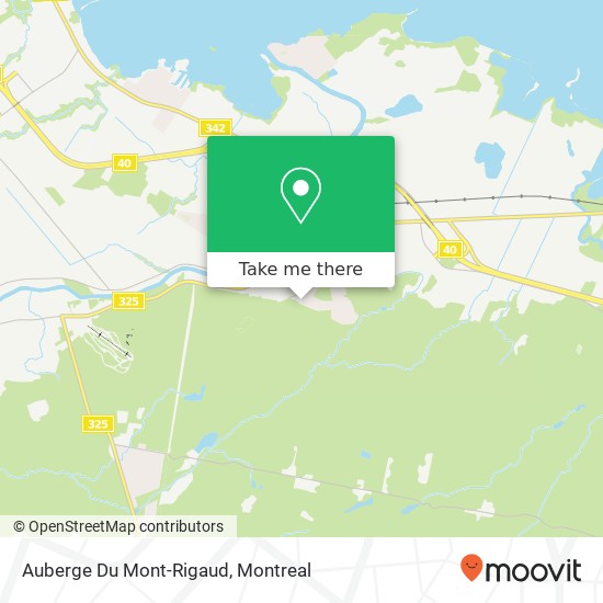 Auberge Du Mont-Rigaud map