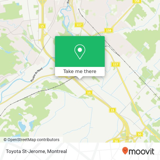 Toyota St-Jerome map