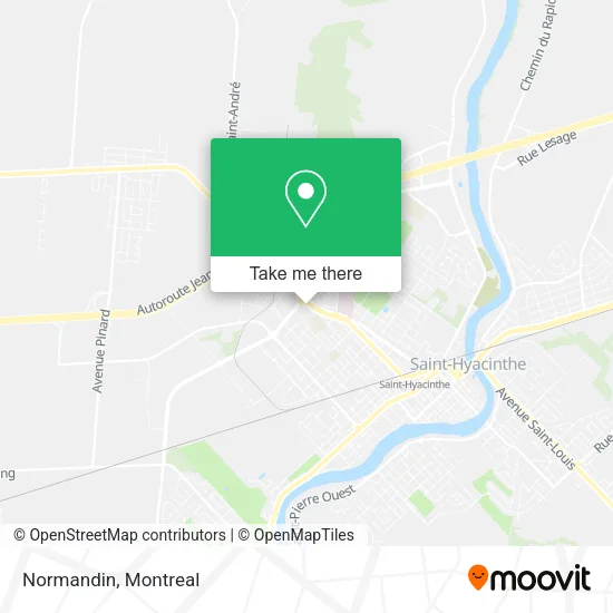 Normandin map