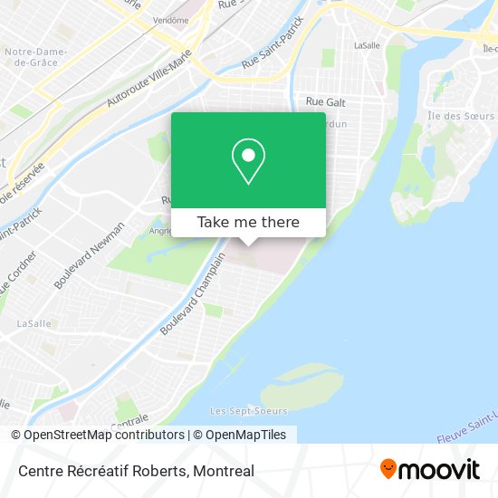 Centre Récréatif Roberts map