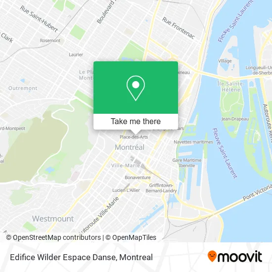 Edifice Wilder Espace Danse map