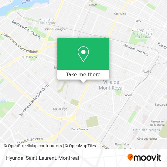 Hyundai Saint-Laurent map
