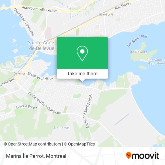 Marina Île Perrot map