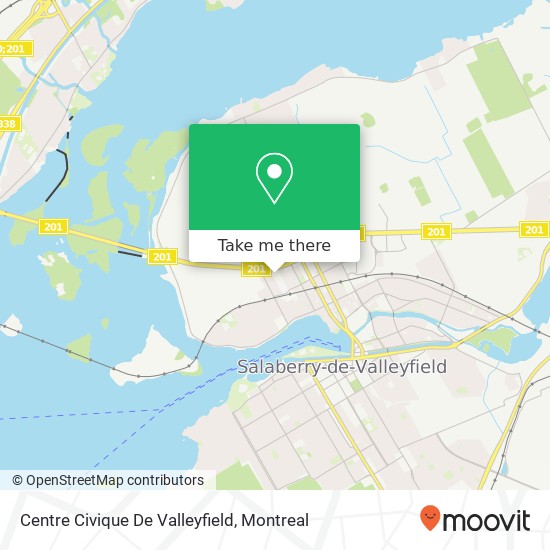 Centre Civique De Valleyfield map