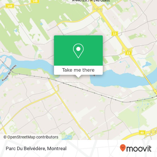 Parc Du Belvédère map