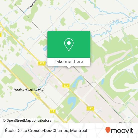 École De La Croisée-Des-Champs map