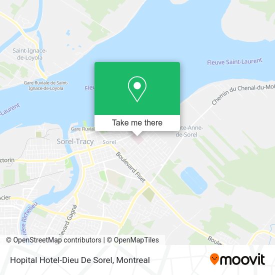 Hopital Hotel-Dieu De Sorel map