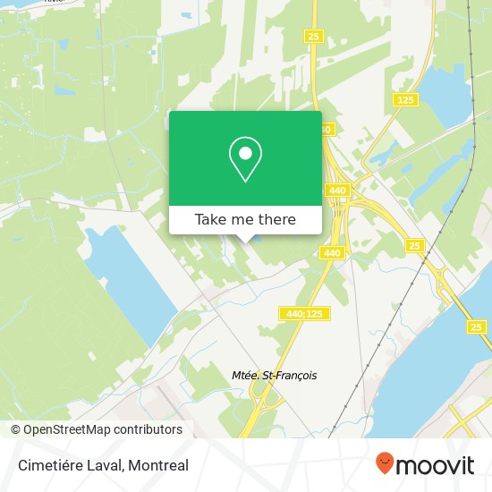 Cimetiére Laval map