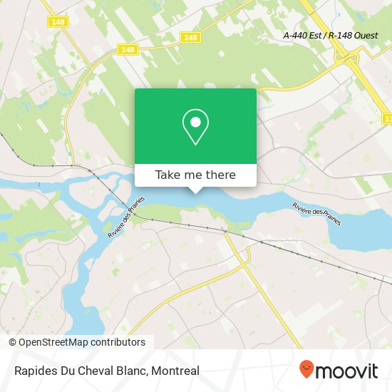 Rapides Du Cheval Blanc map