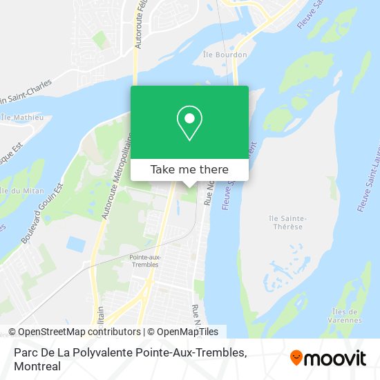 Parc De La Polyvalente Pointe-Aux-Trembles map