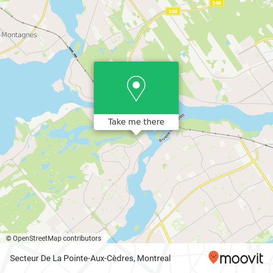 Secteur De La Pointe-Aux-Cèdres map