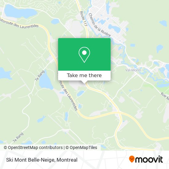Ski Mont Belle-Neige map