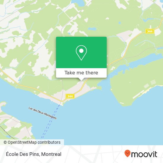 École Des Pins map