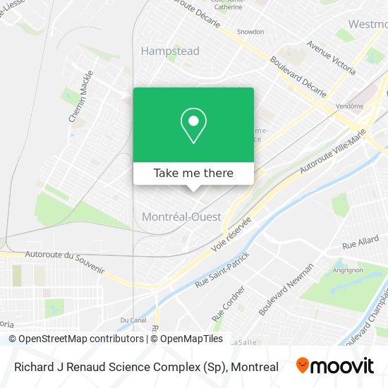 Richard J Renaud Science Complex (Sp) map