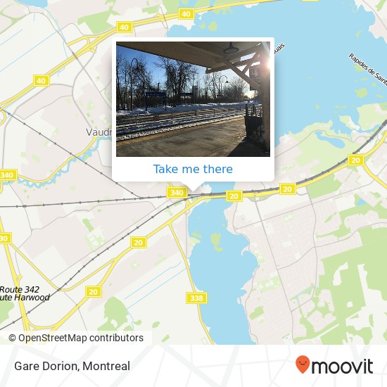 Gare Dorion map