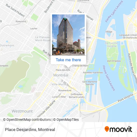 Place Desjardins map