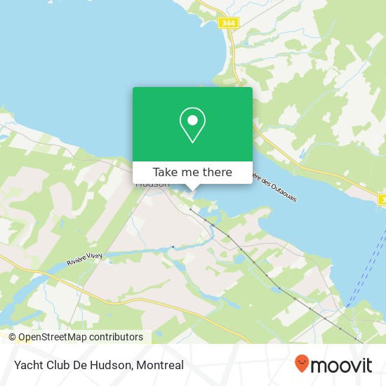 Yacht Club De Hudson map