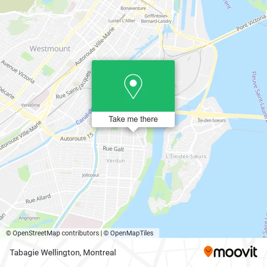 Tabagie Wellington map