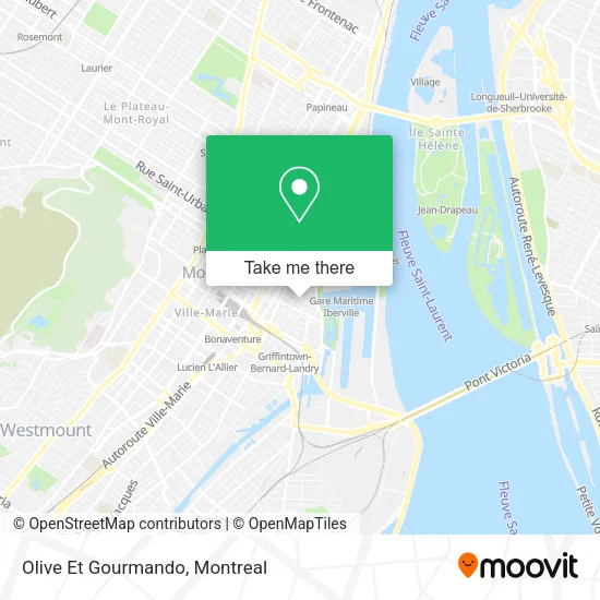 Olive Et Gourmando map
