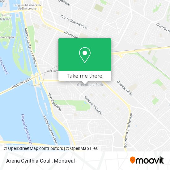 Aréna Cynthia-Coull map