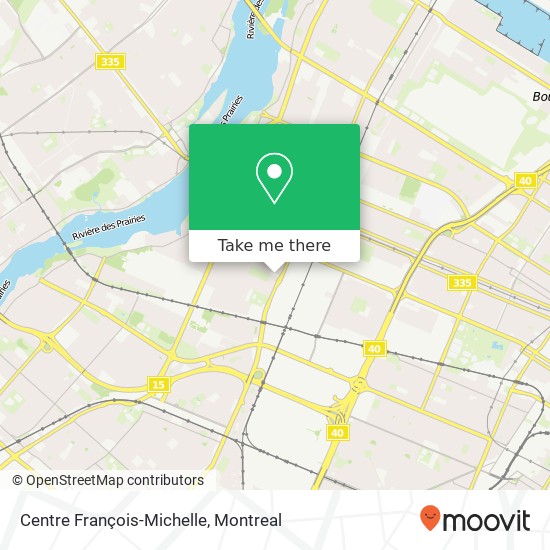 Centre François-Michelle map