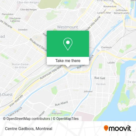Centre Gadbois map