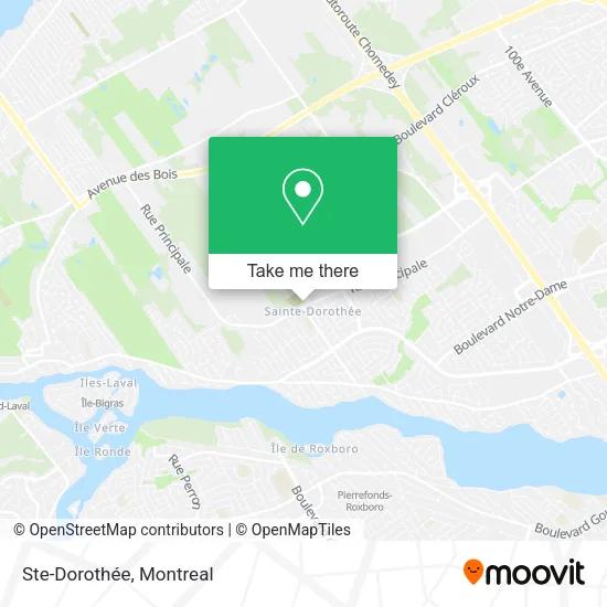 Ste-Dorothée map
