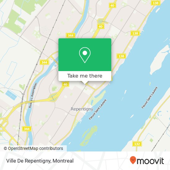 Ville De Repentigny map