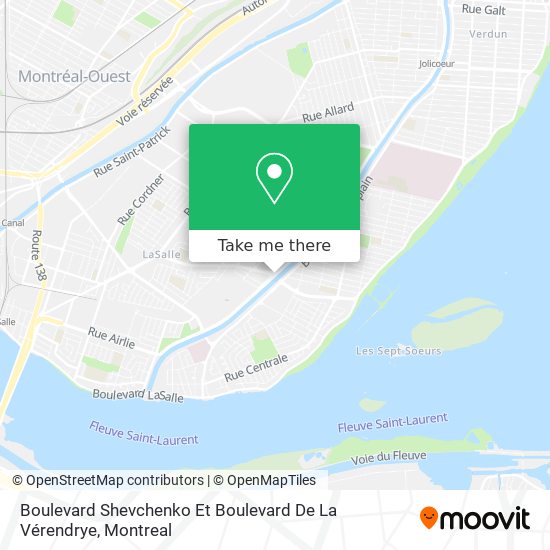 Boulevard Shevchenko Et Boulevard De La Vérendrye map