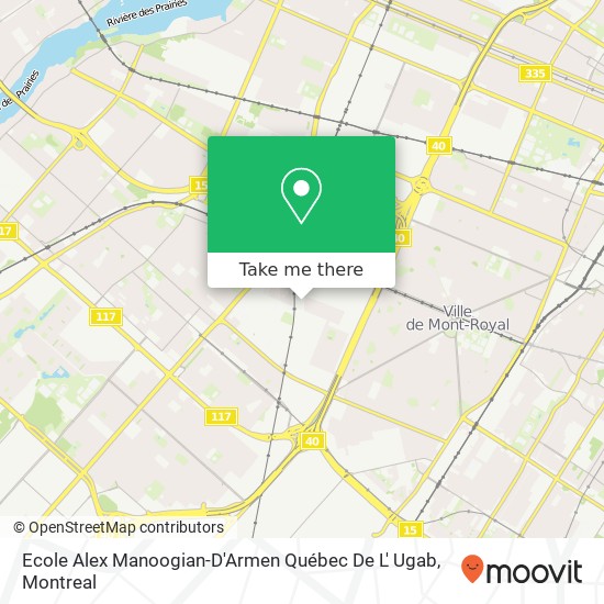 Ecole Alex Manoogian-D'Armen Québec De L' Ugab map