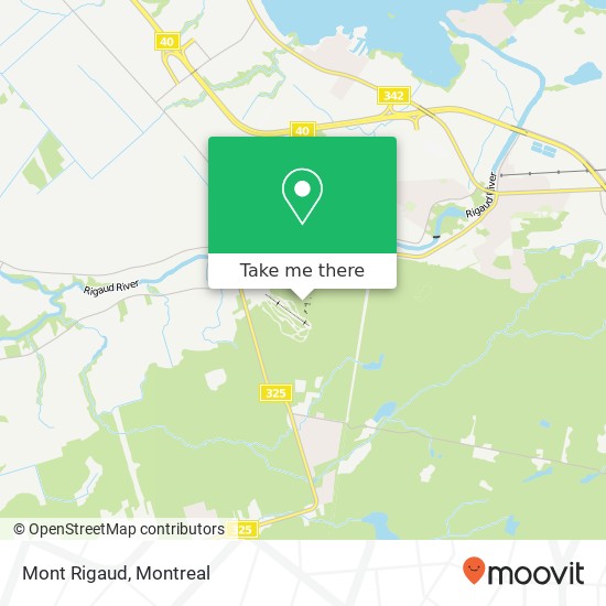 Mont Rigaud map
