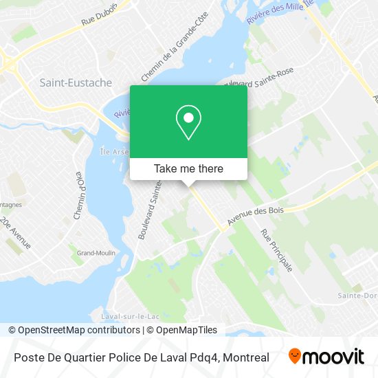 Poste De Quartier Police De Laval Pdq4 map