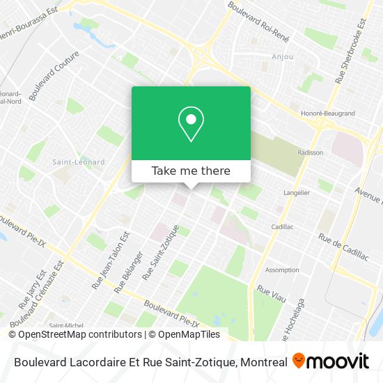 Boulevard Lacordaire Et Rue Saint-Zotique map