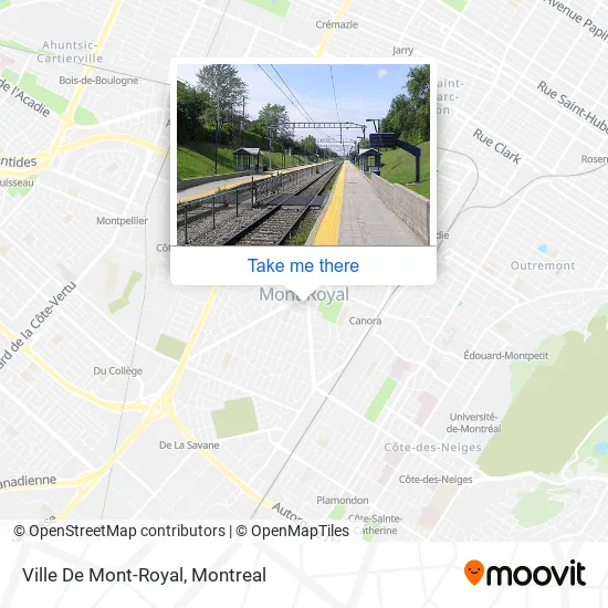Ville De Mont-Royal map