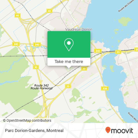 Parc Dorion-Gardens map