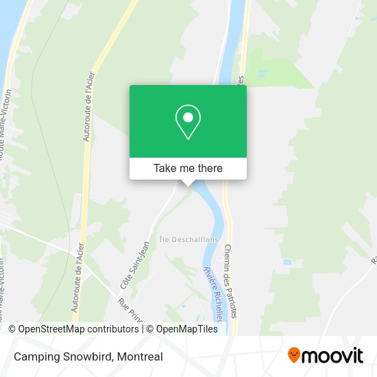 Camping Snowbird map