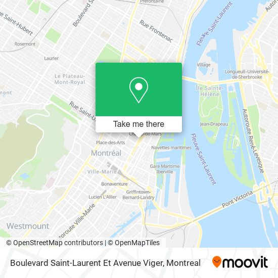 Boulevard Saint-Laurent Et Avenue Viger map