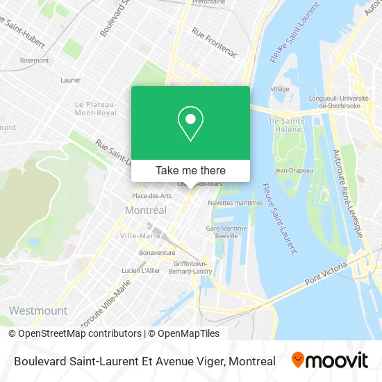 Boulevard Saint-Laurent Et Avenue Viger map