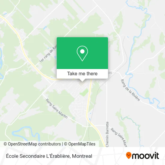 École Secondaire L'Érablière map