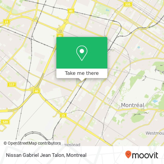 Nissan Gabriel Jean Talon map