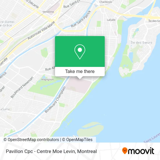 Pavillon Cpc - Centre Moe Levin map