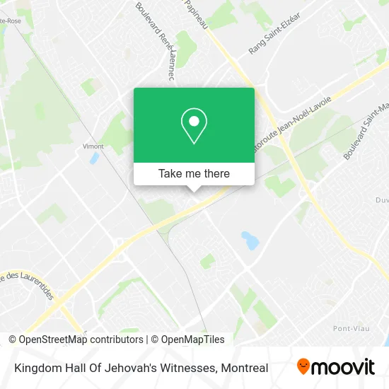 Kingdom Hall Of Jehovah's Witnesses map