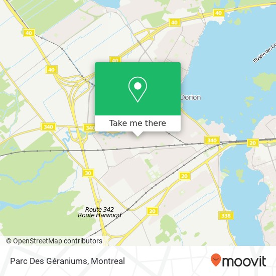 Parc Des Géraniums map