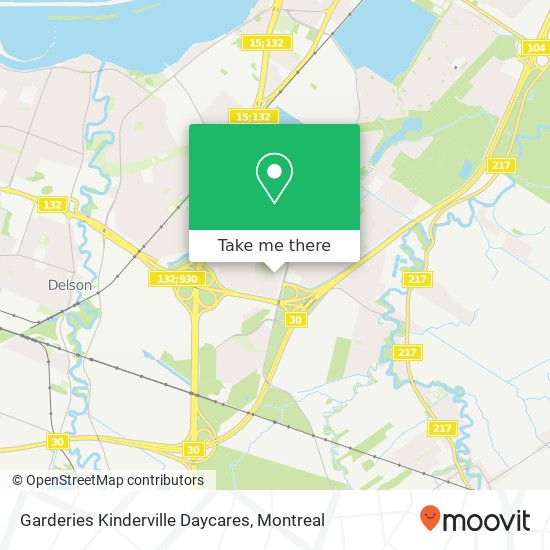 Garderies Kinderville Daycares map