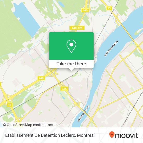 Établissement De Détention Leclerc map