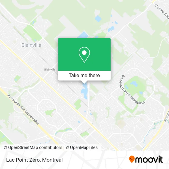 Lac Point Zéro map