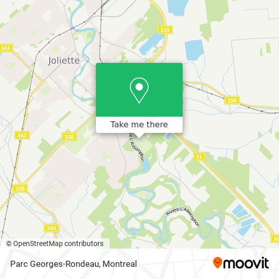 Parc Georges-Rondeau map