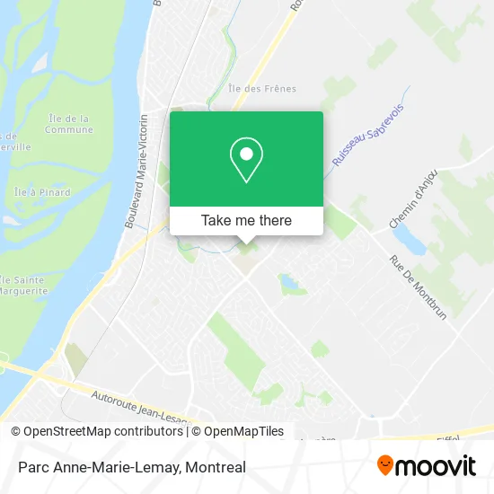 Parc Anne-Marie-Lemay map