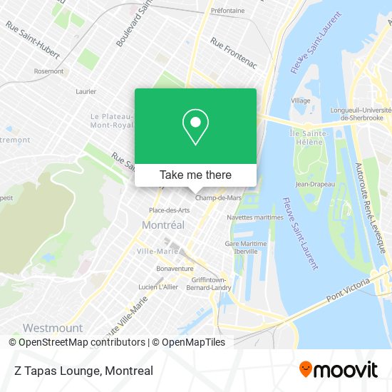 Z Tapas Lounge map